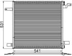 MAHLE Condensator, climatizare MAHLE AC 259 001S (AC 259 001S)