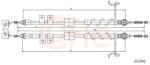 COFLE Cablu, frana de parcare COFLE 10.5342 (10.5342) - fixbox