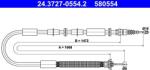 ATE Cablu, frana de parcare ATE 24.3727-0554.2 (24.3727-0554.2) - fixbox