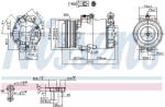 NISSENS Compresor, climatizare NISSENS 89042 (89042)