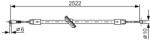Bosch Cablu, frana de parcare BOSCH 1 987 482 029 (1 987 482 029) - fixbox