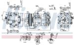 NISSENS Compresor, climatizare NISSENS 89362 (89362)