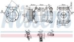 NISSENS Compresor, climatizare NISSENS 890599 (890599)