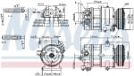 NISSENS Compresor, climatizare NISSENS 89590 (89590)