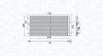 Magneti Marelli Condensator, climatizare MAGNETI MARELLI 350203797000 (350203797000) - fixbox