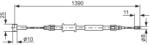 Bosch Cablu, frana de parcare BOSCH 1 987 482 213 (1 987 482 213) - fixbox