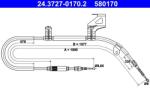 ATE Cablu, frana de parcare ATE 24.3727-0170.2 (24.3727-0170.2) - fixbox