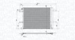 Magneti Marelli Condensator, climatizare MAGNETI MARELLI 350203106200 (350203106200) - fixbox