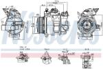 NISSENS Compresor, climatizare NISSENS 890793 (890793)