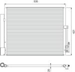 VALEO Condensator, climatizare VALEO 814382 (814382)