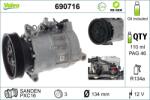 VALEO Compresor, climatizare VALEO 690716 (690716)
