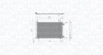 Magneti Marelli Condensator, climatizare MAGNETI MARELLI 350203105500 (350203105500)