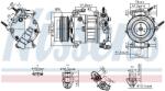 NISSENS Compresor, climatizare NISSENS 890589 (890589)