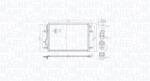 Magneti Marelli Condensator, climatizare MAGNETI MARELLI 350203103300 (350203103300) - fixbox