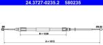 ATE Cablu, frana de parcare ATE 24.3727-0235.2 (24.3727-0235.2) - fixbox