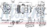 NISSENS Compresor, climatizare NISSENS 890698 (890698)