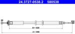 ATE Cablu, frana de parcare ATE 24.3727-0538.2 (24.3727-0538.2) - fixbox