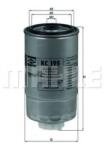 Mahle Original Filtru combustibil MAHLE ORIGINAL KC 195 (KC195)