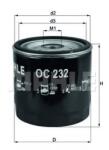 MAHLE ORIGINAL Filtru ulei MAHLE ORIGINAL OC 232 (OC232)