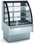 DOCRILUC Vitrina calda expunere incorporabila DOCRILUC VV-6HE-6-C, sticla curbata, 2 usi glisante, 140 litri, consum 1049 W, +60°/+70°C