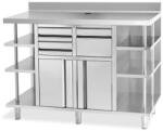 INFRICO Masa inox pentru expresor cafea INFRICO MCAF 1500, latime 146, 8 cm, inox