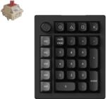 Keychron V0 Ultra 8K vezeték nélküli testreszabható numerikus billentyűzet Fully Assembled Knob - Fekete - Keychron Silk POM Switch - Red (V0U-D1)