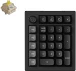 Keychron V0 Ultra 8K vezeték nélküli testreszabható numerikus billentyűzet Fully Assembled Knob - Fekete - Keychron Silk POM Switch - Banana (V0U-D4)
