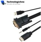 VCOM Кабел VCom VGA M/HDMI M + Audio 1.8m (CG493A-1.8)