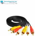 DeTech Кабел 3RCA M/3RCA M10m (VLVP24300B100)