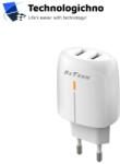 DeTech Зарядно DeTech DE-32 18W 2xUSB A QC White (40324)