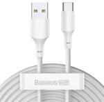 Baseus Simple Wisdom USB-A - USB Type-C kábel, 2 db (TZCATZJ-02) (TZCATZJ02)