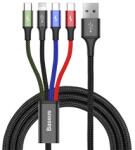 Baseus Rapid 4-in-1 USB kábel, 1.2m, fekete (CA1T4-B01) (CA1T4B01)