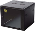 DataLink Rack 12U, montare perete, neasamblat, negru, usa sticla - DataLink RACK-12U-600x600N (RACK-12U-600x600N)