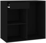 vidaXL fekete szerelt fa pipereszekrény 80 x 40 x 75 cm 20.6 kg (808838)