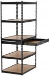 Chomik Raft Metalic Industrial 5 Niveluri cu Sertar - 180x90x60cm (GWI2127)