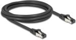 Delock RJ45 мрежов кабел Cat. 8.1 S/FTP, 2 м, черен