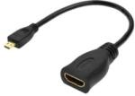 BlackBird HDMI кабел Micro-D (мъжки) към HDMI-A (женски), 23 см BH1314 (BH1314)