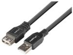 Lanberg черен удължителен кабел usb-a 2.0, 1, 8 м (ca-usbe-15cu-0018-bk) (ca-usbe-15cu-0018-bk)