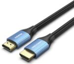 Vention HDMI/M - HDMI/M (4K, HD, алуминий, син), 3 м, кабел