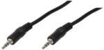 LogiLink Cablu audio Logilink, 3, 5 mm cu 3 pini/M - 3, 5 mm cu 3 pini/M, 0, 2 m
