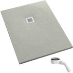 Schedpol Kalait Cement Stone cădiță de duș dreptunghiulară 100x80 cm ciment 3.3106/CT/ST-M2 (33106CTSTM2)