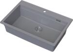 Ruvetti Absol 80 chiuvetă din granit cu inserție de scurgere 76x50 cm gri/grafit/onix 3001AB_GR80_W (3001ABGR80W) Chiuveta