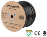 Lanberg LCF5-21CU-0305-BK Cat. 5e F/UTP PE CU Fca 100 MHz AWG24 305 m cablu ecranat negru pentru exterior