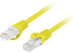 Lanberg PCU6-10CU-0100-Y Cablu patch galben neecranat Cat. 6 U/UTP LSZH CU AWG26, 1 m