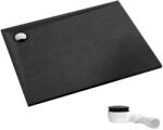 Schedpol Etrusco Black Stone cădiță de duș dreptunghiulară 100x90 cm negru 3.469/C/ST (3469CST)