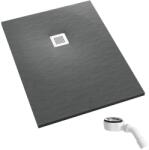 Schedpol Kalait Grey Stone cădiță de duș dreptunghiulară 100x90 cm gri 3.3115/S/ST-M2 (33115SSTM2)