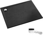 Schedpol Etrusco Black Stone cădiță de duș dreptunghiulară 160x90 cm negru 3.476/C/ST (3476CST)