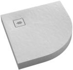 Schedline Nonlimits White Stone cădiță de duș semirotundă 90x90 cm alb 3ST. N1O-9090/B/ST-M1/B/ST (3STN1O9090BSTM1BST)