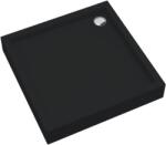 Schedpol Medium Black Mat cădiță de duș semirotundă 80x80 cm negru 3.4733/C/MG (34733CMG)