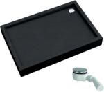 Schedline Favory Plus Black Mat cădiță de duș dreptunghiulară 100x90 cm negru 3ST. F1P-90100/C/MG (3STF1P90100CMG)